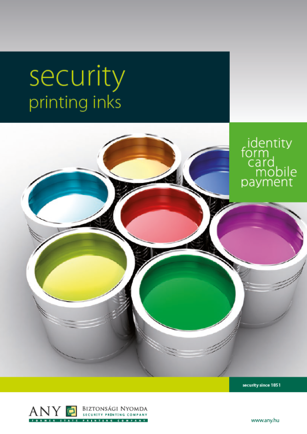 Brochures ANY Security Printing Company